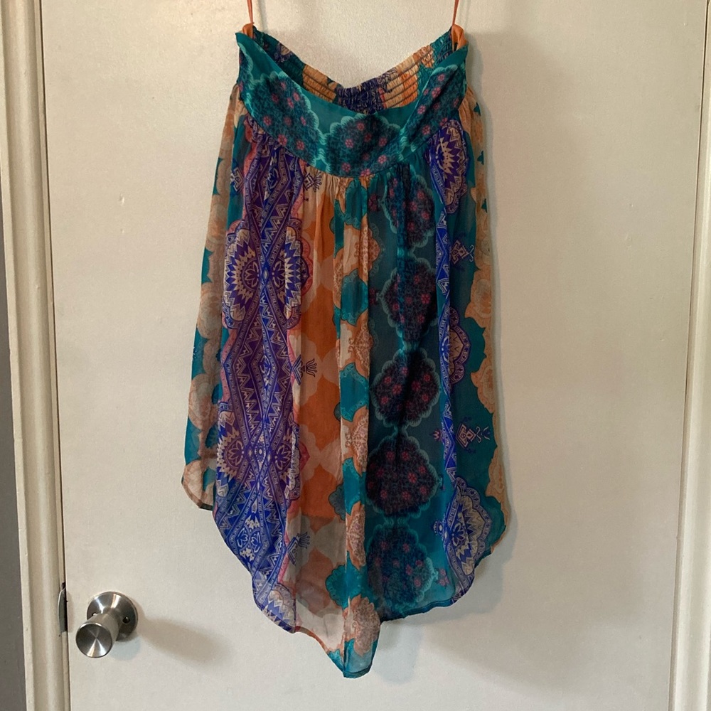 Colorful flouncy skirt